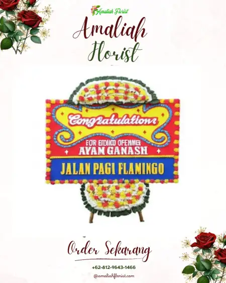 Sewa Papan Bunga Calaca
